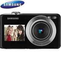 Samsung PL100 12.2 MP Dual Screen Digital Camera Black