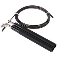Milue Professional Speed Jump Rope For Boxing Fitness Skip Training With Spare Cable (Black)