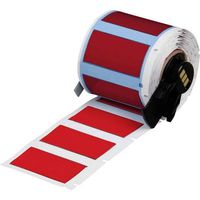 Brady PSPT-500-175-RD TLS 2200/TLS PC Link PermaSleeve Wire Marker Sleeves, 0.851" Height, 1.765" Width, Polyolefin (B-342) Red (Roll of 100)