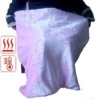 USB Powered Heated Shawl Warm Carbon Fiber Heating Shawl Three-Speed Thermostat Timing Shawl,Pink