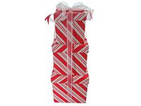 LAC Design Nested Boxes - Set of 3 Gift Boxes for Christmas and Holidays (Peppermint Stripes)