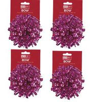 Gift Wrap Bows PaperCraft 4 Pack (Pink)