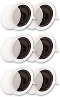 Acoustic Audio SP8c in Ceiling 8" Speaker 3 Pair Pack 2 Way Home Theater 1800 Watt SP8c-3PR