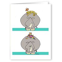 Funny Note Cards - Funny Hippo - 18 Boxed Note Cards & Envelopes
