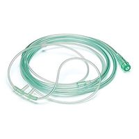 HD HOUDELL High-Flow Soft Oxygen Cannula, Standard Connector 6.6 Feet, Green Tubing - 3 Pack