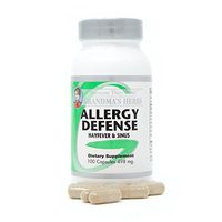 Allergy Defense - All Natural Herbal Remedy for Allergies - 100 Capsules