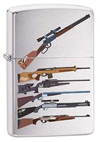 Zippo Lighter: Rifle Designs - Brushed Chrome 79725