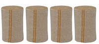 GT 3" Soft Woven Cotton Bandage with Single Hook & Loop Closure - Beige, 4 Pack