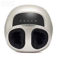 HIXGB Electromagnetic Foot Massager - Shiatsu Foot Massage Machine Electric Massage Deep Kneading with Heat Rolling and Air Compression - for Home Office,ChampagneGold