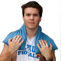 Hot Cherry Pit Pillow Triple Square (Blue Denim, Natural-Dyed Twine Wrapped) Natural Moist Heat Relieves Muscle Pain, Tension Relief, Headaches, Arthritis, Hot/Cold Therapy, Microwavable