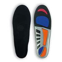 Plantar Fasciitis Insoles Poron Shock Absorption Shoes Insoles Total Neutral Arch Support Orthotic Inserts (Black, Mens 8-9)