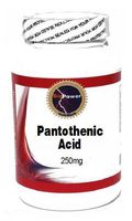 Pantothenic Acid 250mg 100 Capsules # BioPower Nutrition