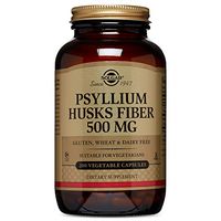 Solgar - Psyllium Husks Fiber 500 mg, 200 Vegetable Capsules