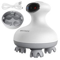 Lzour Scalp Massager, Portable Handheld Massage Tool, Suitable for Face, Neck, Hands, Feet and Body, Deep Cleansing, Pressure Relief and IPX 7 Waterproof