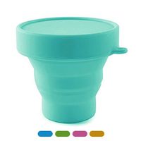 Meeeno Collapsible Silicone Cup for Sterilizing and Storing Menstrual Cup, Reusable and Foldable for Camping and Hiking, Travel and Outdoors