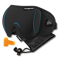 3D Sleep Mask for Women and Man,Unique Air Ventilated No Pressure Eye Mask,Adjustable Blackout Light Eye shades,Lightweight Eye Cover for Sleeping,Travel,Nap,Meditation