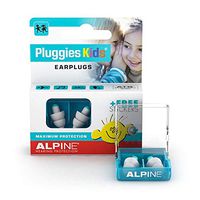 Alpine Pluggies Kids Ear Plugs – Noise Cancelling Ear Buds for Kids Age 5-12 – Ear Plugs for Small Ear Canals – Kids Ear Protection for Flying and Swimming - Hypoallergenic Reusable Earplugs for Kids