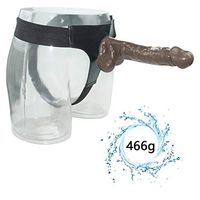 Personal Massager PCV Wearable Penie Strapon Strapless Detachable Pleasure Toys - Strap-on for Couple Sold only by"Mrs Ma" (Color : Brown)