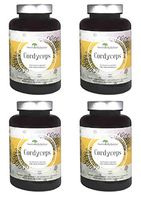 Aloha Medicinals - Pure Cordyceps - Certified Organic Mushrooms – Cordyceps Militaris – Cordyceps Sinensis - Supports Immunity, Energy and Stamina - 525mg - 90 Vegetarian Capsules (4 Pack)