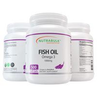 NutraBulk Omega-3 Fish Oil Soft Gels 500 COUNT