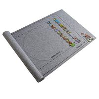 PSSS Puzzle Mat, Jigsaw Puzzles Roll Up Mat Play Mat Puzzles Blanket for Up to 1500 Pieces Puzzles Travel Storage Bag Puzzles Board for Adults Kids Gifts - Preserve Your Finished Puzzle (Gray)