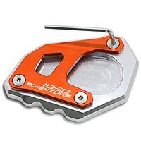 Frames & Fittings Motorbike Accessories Aluminum for KTM 1050 Adv Motorcycle CNC Kickstand Side Stand Extension Plate Pad for KTM 1050 Adventure - (Color: SSE-006-sl-or)