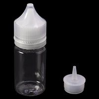 SimpleLif PET Plastic Empty Dropper Liquid Eye Clear Water Bottle Long Tip Cap 30ml