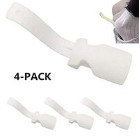Lazy Shoe Helper, Shoe Horn Plastic Handhold Portable Shoe Lifting Helper Sock Slider for Elderly Pregnancy Disabled Fits All Shoes All Age (4-Pack, White)