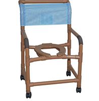 MJM International WT122-3TW Woodtone Wide Shower Chair 22 in