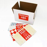 NEATsheets Disposable Adhesive Clothing Protector Bib for Adults & Kids| 80-Count Variety Pack | Blue Stripe, Grey Dot, Khaki, and Red & White Diamond Designs | Convenient Use for All Occasions