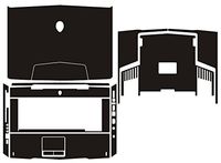 Special Laptop Black Carbon fiber Vinyl Skin Stickers Cover Guard for Alienware 15 M15X R1 R2 15.6" old version