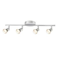 Globe Electric 58932 Payton 4-Light Track Lighting, Matte Silver