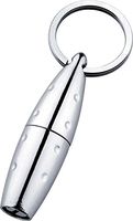 Katzs® Twist Bullet Cigar Punch with Key Ring/Giftbox & Pouch (Silver)