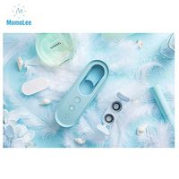 Portable Contact Lenses Cleaning Case Ultrasonic Soft Lens Cleaner Kit Chargeable Electronic Contact Lens Tweezers Set (Blue)