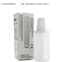 Ear Thermometer Probe Covers, Refill Cap Lens Filter for Digital Thermometers Replacement, 20Pcs per Box (5 Packs Ear Thermometer Probe Covers)