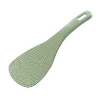 Fiesta 1pc New Wheat Straw Kitchen Tool Korean Eco-Friendly Colorful Fashion Kitchen Supplie Ladle Non Stick Rice Paddle Meal Spoon: Green