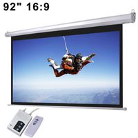 Automatic Electric Projector Screen Wall Mounted 92" 16:9