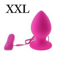 LKJNB uper Big Size 7 Mode Viting Silicone Buutt Pllug Large A-mal Virtor Huge A-mal Pllug UniSeex E'rotic Toys Seex Products,Pink XXL Virtor