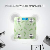 Cute and Colorful Baby Footprints Scales for Body Weight Digital Scales Most Accurate Bathroom Scale Tracks 8 Key Compositions Analyzer Sync with Fitness Apps 400 Lbs