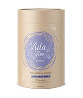 Vida Glow 100% Natural Marine Collagen Blueberry Flavor (30 x 3 Gram Servings)