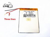 BIHUADE 3 line 3.7V 407093 3500MAH Lithium Polymer Li-Po Rechargeable Battery for DIY Mp3 MP4 MP5 GPS
