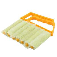 OUNONA Blind Cleaner Blind Brush Dust Cleaner with Handheld Household Tool for Air Conditioner Window Shades Blinds (Yellow)