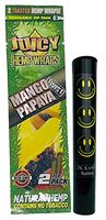 Herb Airtight Tube Pocket Protector with Juicy Jay's Mango Papaya Hemp Wraps 1 Count DC Crafts Nation- Happy Face