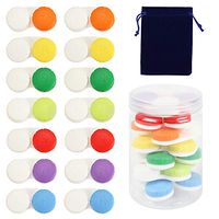 Contact Lens Cases - Qkit 14 Contact Lens Case Value Pack, Bulk Supply in a Convenient Storage Container,Drawstring Storage Pouch Bag Included