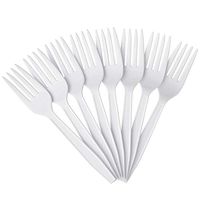 Office Depot Full-Sized Plastic Forks, White, Box Of 1000, 3585490688