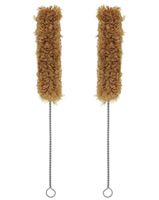 Bottle Cleaning Brush by Ram-Pro - Stainless Steel Small Cleaner Brushes Set to Clean Water Bottle, Essential Oil Bottles, Thermos Flasks, Glass Coffee, Wine, Beer, Whiskey Mug, Plastic Tube (2 Pack)