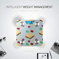 Bluetooth Body Weight Scale Cartoon Breakfast Food Sandwich Body Weight Scale Body Fat Composition Monitor Analyzer with Smartphone App for Body Management-396 Lbs