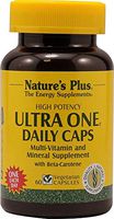 NaturesPlus Ultra One - 60 Easy to Swallow Capsules - High Potency Once Daily Multivitamin & Mineral Supplement, Energy Booster - Vegetarian, Gluten-Free - 60 Servings