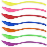 Colored Curved Plastic Spoons - 1,000 / Case (Purple)
