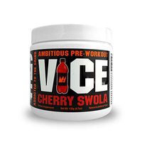GCode VICE Ambitious Pre-Workout- Clean Energy, Intense Pumps, Power & Endurance - 15 Servings (Cherry Swola)